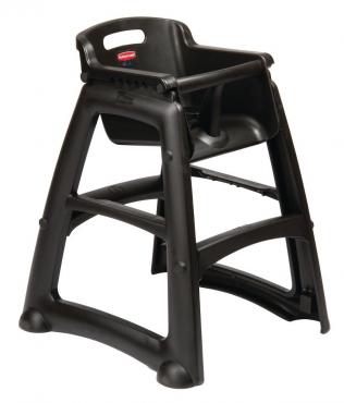 GG477 Rubbermaid Sturdy Black High Chair
