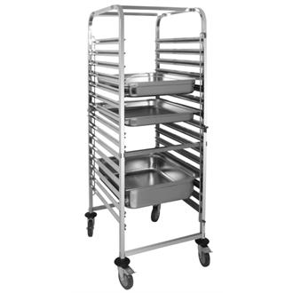 GG499 Vogue Gastronorm Racking Trolley 15 Level