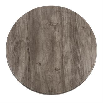 GG508 Werzalit Round Table Top Ponderosa Grey 600mm