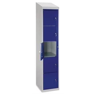 GG716 Elite Garment 5 Door Dispensing Locker Sloping Top