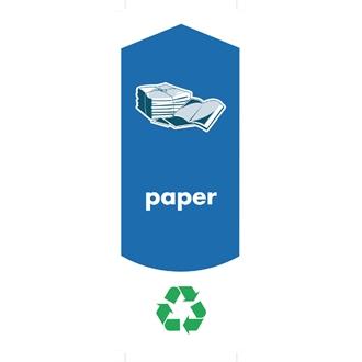 GH181 Rubbermaid Paper Recycling Stickers