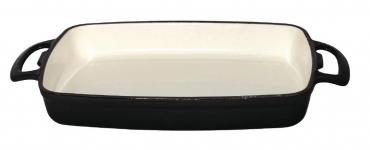GH323 Vogue Rectangular Black Cast Iron Dish 1.8Ltr