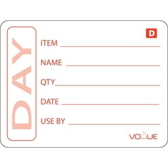Vogue GH350 Dissolvable Prepared Food Labels (Pack of 250)