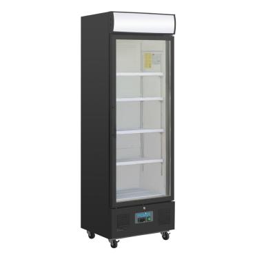 Polar GH427 G-Series Upright Display Fridge 368Ltr Black