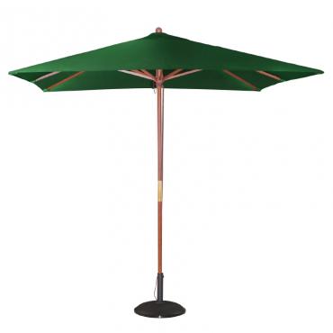 GH989 Bolero Square Double Pulley Parasol 2.5m Wide Green 