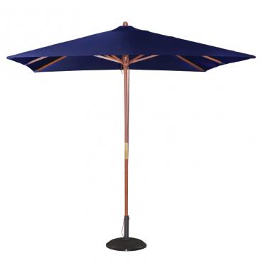 GH991 Bolero Square Double Pulley Parasol 2.5m Wide Navy Blue 