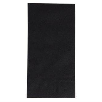 GJ119 Duni Dinner Napkin 1/8 Fold 400mm Black x 1000