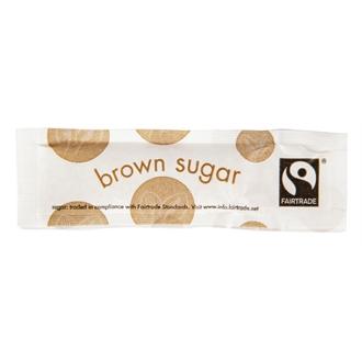 GK101 Vegware Fairtade Brown Sugar Sticks