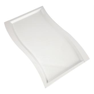 GK826 APS Wave Melamine Platter White GN 1/1