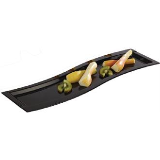 GK829 APS Wave Melamine Platter Black GN 2/4