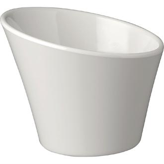 GK835 APS Casual Slanted Melamine Pot White 120mm