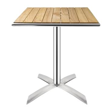 Bolero GK991 Ash Flip Top Square Bistro Table 600mm