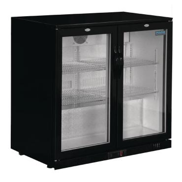 Polar GL002 G-Series Back Bar Bottle Cooler with Hinged Doors 208Ltr 