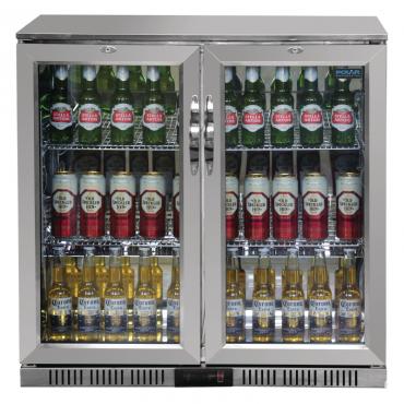 Polar G-Series Back Bar Cooler with Hinged Doors Stainless Steel 208Ltr - GL008
