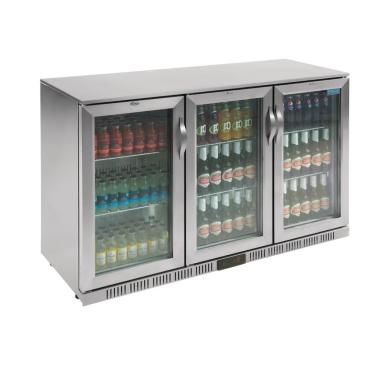 Polar GL009 G-Series Stainless Steel Bottle Cooler with Hinged Doors 330Ltr