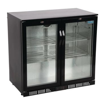 Polar GL012 G-Series Back Bar Bottle Cooler with Hinged Doors 198Ltr