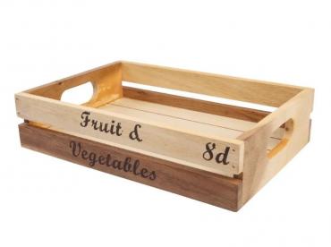 T & G Woodware GL066 Rustic Fruit & Veg Crate