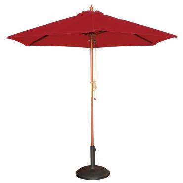 Bolero GL304 Round Parasol 2.5m Diameter Red