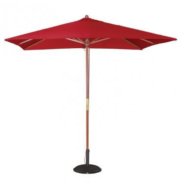 GL306 Bolero Square Parasol 2.5m Wide Red