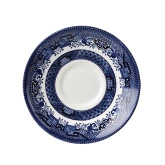 GL471 Churchill Vintage Prints Willow Georgian Saucer Blue 141mm