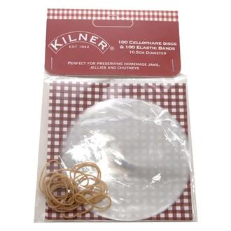 GL877 Kilner Cellophane Discs With Elastic Bands 10.5cm