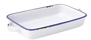 Utopia GM076 Avebury Blue Large Rectangular Dishes 220mm (12 Pack)