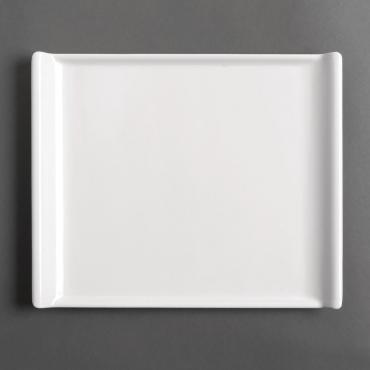 Kristallon GM284 Melamine Platter White 530 x 330mm.
