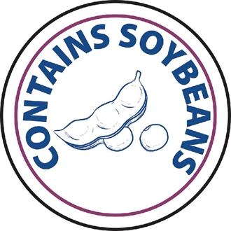 Vogue GM804 Soybean Allergen Label 