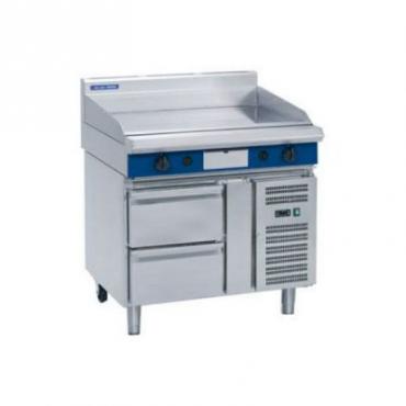 Blue Seal GP518-RB 1200mm Heavy Duty Gas Griddle - Refrigerated Base