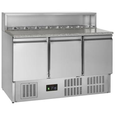 Tefcold GP93 3 Door Gastronorm Prep Counter