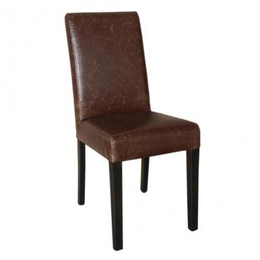 GR368 Bolero Faux Leather Dining Chair Antique Tan (Pack of 2)
