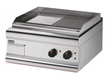 Lincat Silverlink 600 GS6/TR Griddle Steel Plate - Half-Ribbed - Dual Zone Electric Griddle