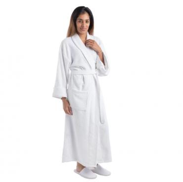 Mitre GT856L Comfort Sandringham Bathrobe White Large