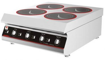 Chefsrange GXIH4-3 80 Line Counter Top 4 Ring Induction Hob - 4 x 3kW