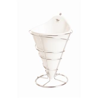 H981 French Fry Holder with Porcelain Insert