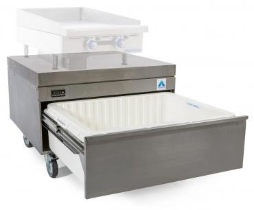 Adande HCR1 Standard Depth Single Heat Shield Top Chef Base Drawer Unit - Rear Engine - Fridge Only