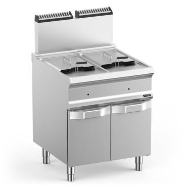 Hobart HEFRG77A Ecomax 700 Series Double Well Gas Fryer