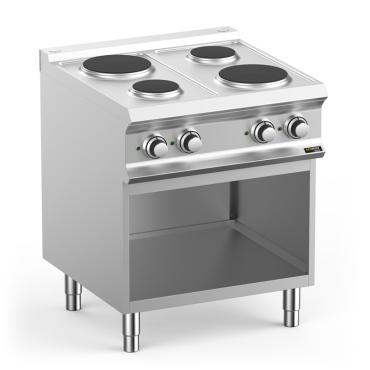 Hobart Ecomax HEPR77A 4 Electric Hobs on Open Cupboard 