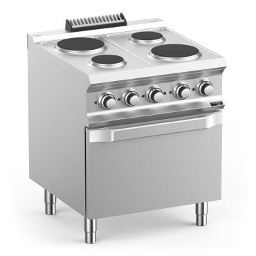 Hobart Ecomax HEPR77FE Four Plate Electric Hob with Oven 
