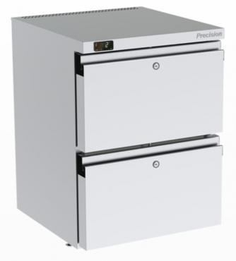 Precision HPU152 Commercial Undercounter Refrigerator - 2 Drawer Configuration (77 Litres Net usable)