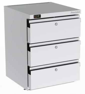 Precision HPU153 Commercial Undercounter Refrigerator - 3 Drawer Configuration (74 Litres Net usable)