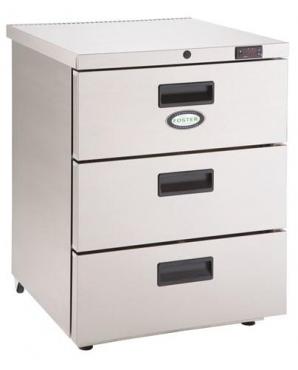 Foster HR150/3D 13-106 Undercounter Refrigerator with 3 Drawers - 150L