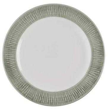 Churchill HR430 Bamboo Ceramic Spin wash Alpine Footed Plates 233mm (12 Pack)