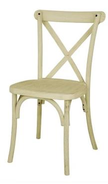 Bolero HW282 Manhattan Cross-Back Resin Chairs Natural (4 Pack)
