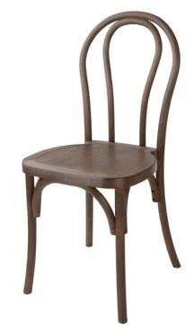 Bolero HW287 Soho Bentwood Style Resin Chairs Walnut (4 Pack)
