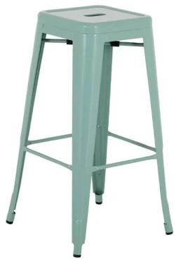 Bolero HW294 Bistro Metal High Stools Olive Green (4 Pack)