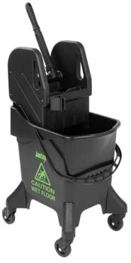 Jantex HW637 20 Litre Tall Mop Bucket and Wringer Green Print