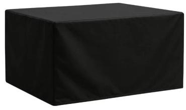 Bolero HW962 Rectangular Outdoor Table Cover Black, 2000x1000mm