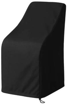 Bolero HW964 Side Chair Outdoor Cover Black, Fits 8 Chairs, 700x700mm