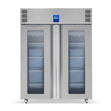 Williams Medi+ HWMP1295GD Upright Double Door Display Medical Refrigerator - 1295ltr